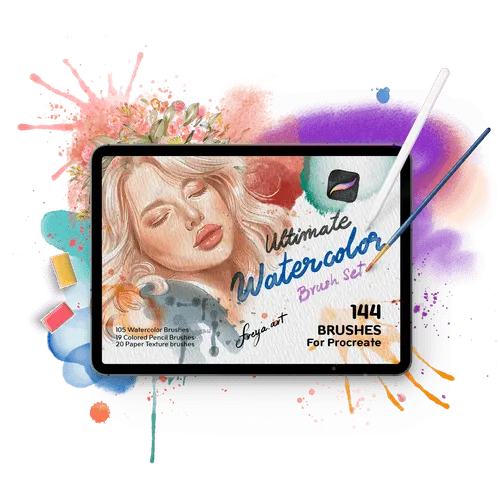 The Ultimate Watercolor Brushset