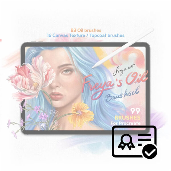 Commercial license for Oil Brush Set