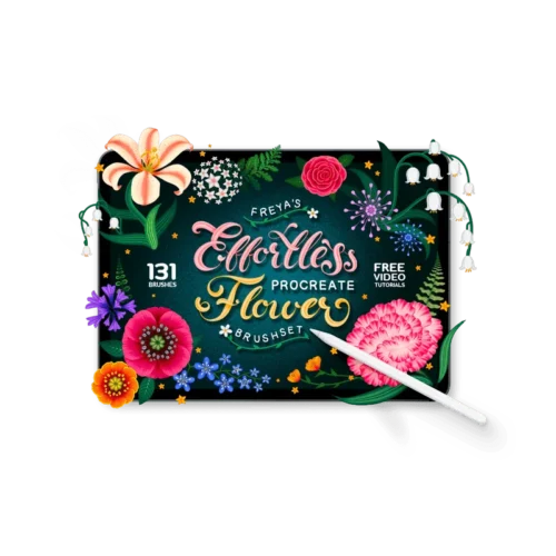 Freya's Effortless Flower Brushset