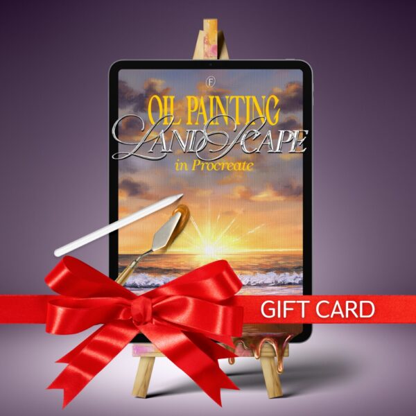 🎁 Buy As A Gift: Oil Landscape Painting in Procreate