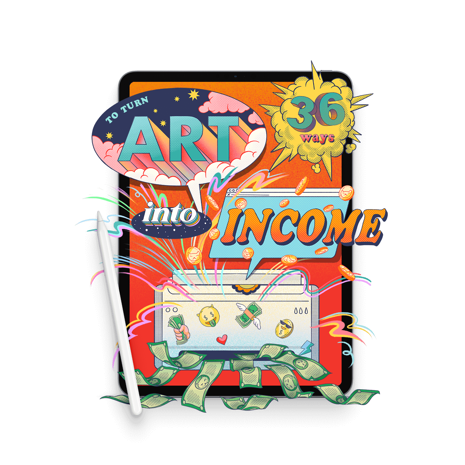 64ba82190c73018fbbe22b2f_Hero Image Make money-Portrait (1) 36 Ways to Turn Your Art Into Income