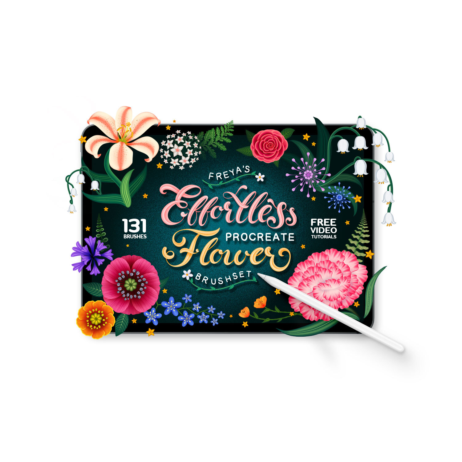 Freya's Effortless Flower Brushset