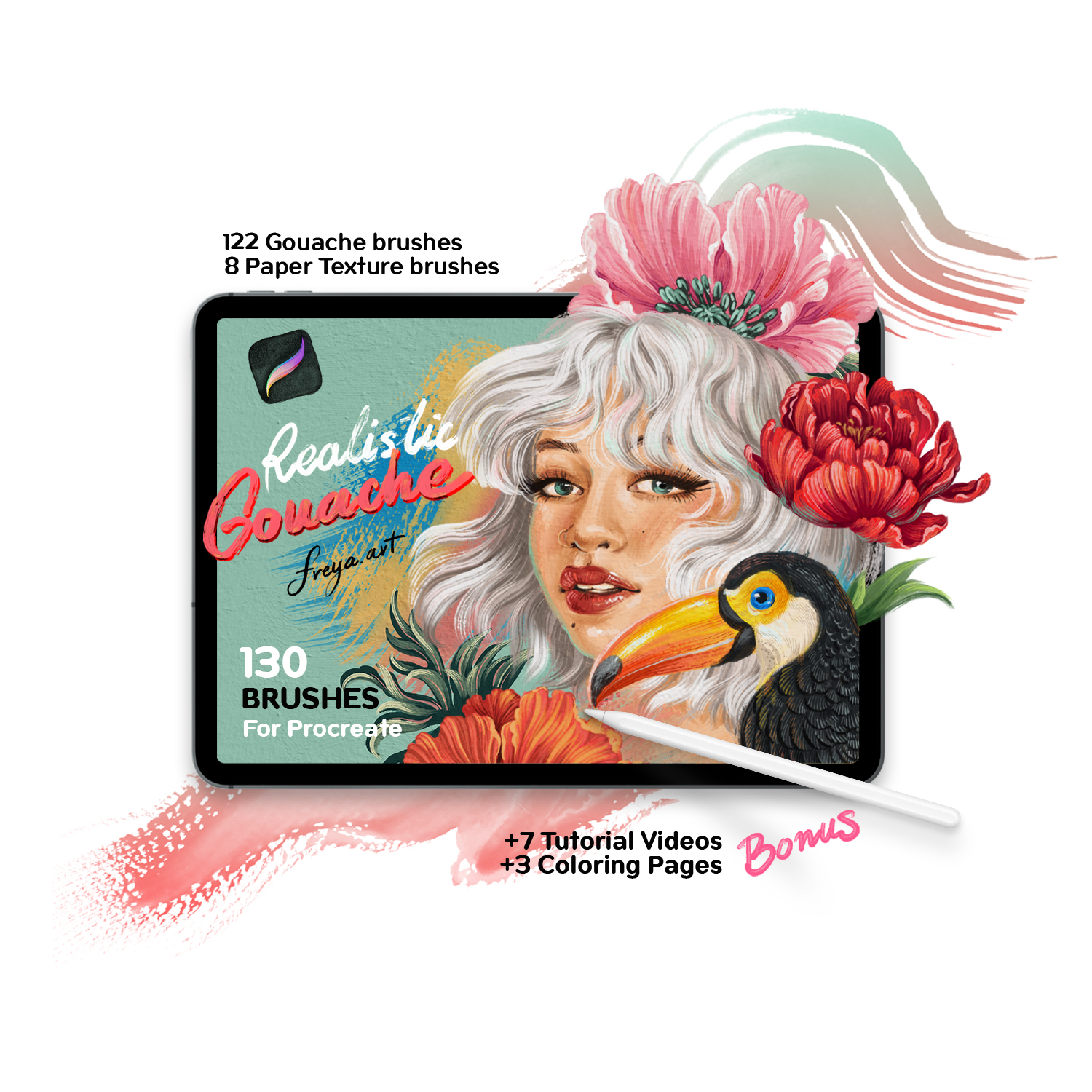 Freya's Gouache Brush set - Special offer