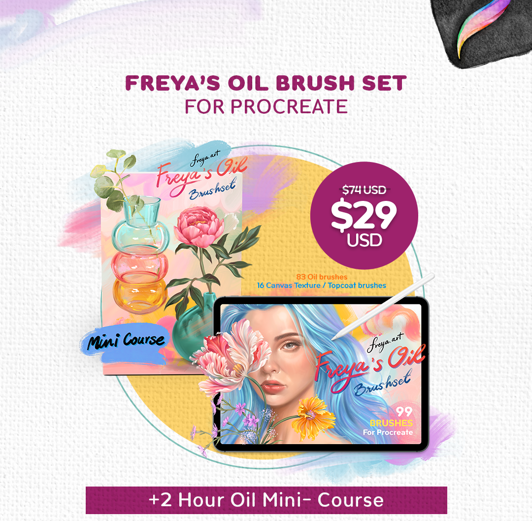 Oil_O_V5_Photo_4_5_brush+tutorial_Mac 🤫 Freya's Oil Brush set + FREE: Oil Mini-course (Limited offer ⏳)