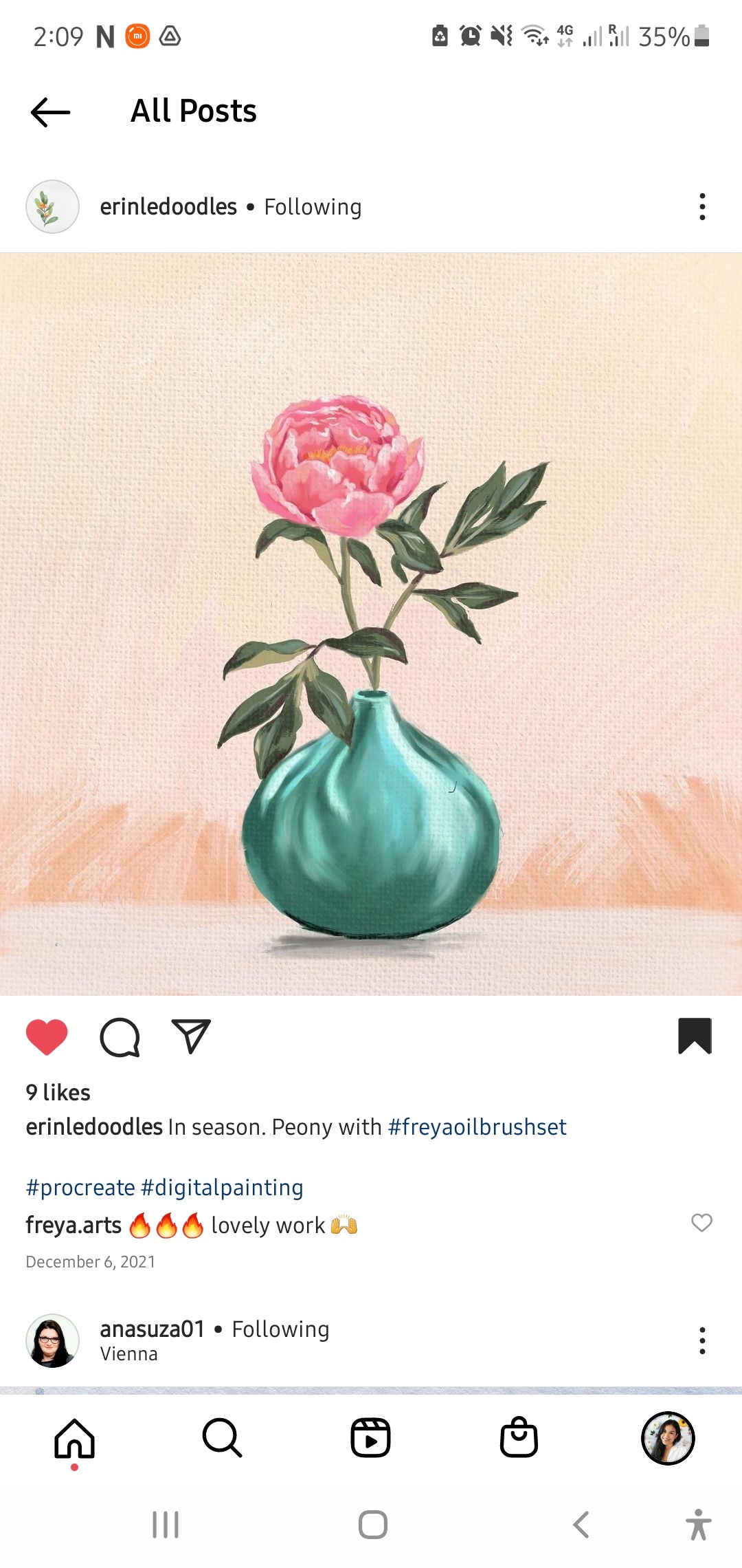 Screenshot_20220111-140934_Instagram (1) 🤫 Freya's Oil Brush set + FREE: Oil Mini-course (Limited offer ⏳)