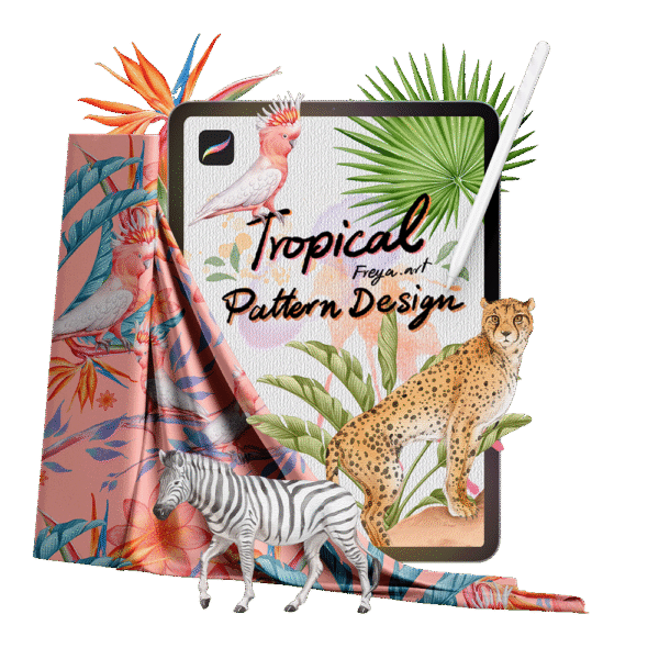 Procreate Tropical Pattern Mastery Vol.1