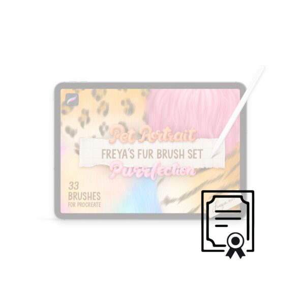 Commercial license for Freya's Fur Brush Set for Procreate
