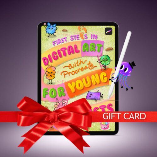 Hero-Images-for-Gift-Card-Digital-Art-for-Young-Artists π Buy As A Gift: First Steps in Digital Art with Procreate: For Young Artists