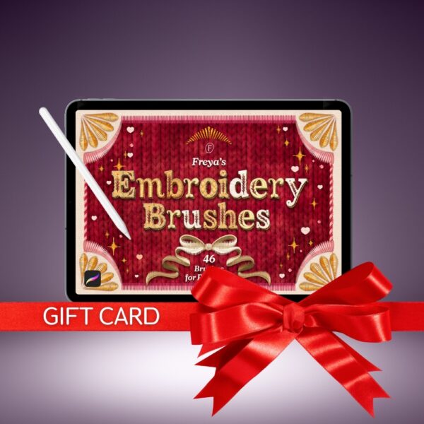 🎁 Buy As A Gift: Freya's Embroidery Brushes for Procreate