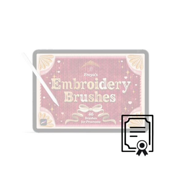 Commercial license for Freya's Embroidery Brushes for Procreate